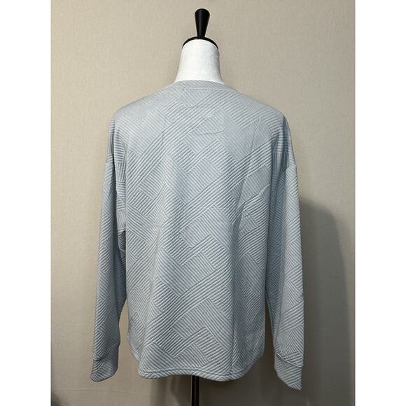Merokeety Crewneck Long Sleeve Sweater Textured Gray Size Medium NWT - Picture 5 of 12